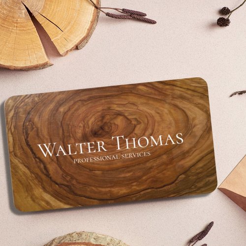 Stylish Modern Wood Professional Business Cards