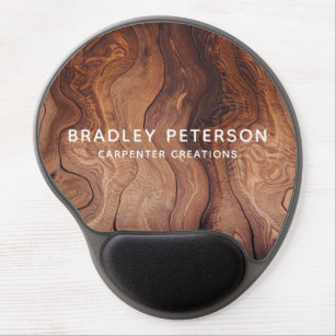 Stylish Modern Wooden Carpentry Construction Mouse Gel Mouse Pad
