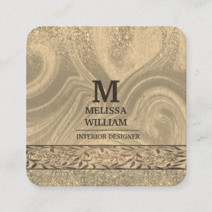 Stylish Modern Wooden Craft Paper Business Card