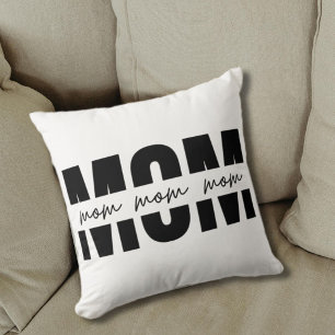 Stylish Mom Gift Perfect for Mother's Day Throw Pillow