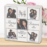 Stylish MOM Personalized Monogram 5 Photo Collage Wooden Box Sign<br><div class="desc">Surprise mom this mothers day with a personalized 5 photo unique mother poem & monogram wooden box sign. "Always My Mother, Forever My Friend" Personalize this mom plaque with favorite photos, message and name.. Visit our collection for the best mom mother's day gifts and personalized mom gifts. COPYRIGHT © 2022...</div>