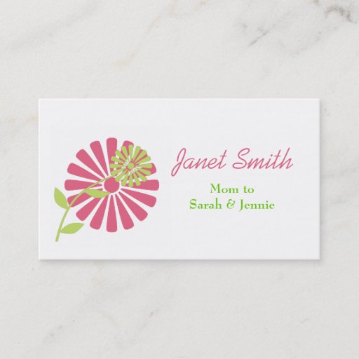 Customizable Stylish Mommy Card Business Cards