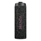 Stylish Monochromatic Black & Gray Damasks Pattern