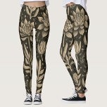 Stylish Monochrome Boho Succulents Floral Pattern  Leggings<br><div class="desc">Embrace your love for nature and style with our stylish leggings, adorned with a monochrome boho design featuring a succulent floral pattern. Perfect for sports enthusiasts and fashionistas alike, these leggings are versatile enough for running, jogging, yoga, or just for everyday wear. Crafted for comfort and durability, the unique succulent...</div>
