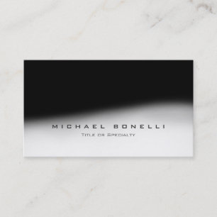 Stylish Monogram Black Gray Trendy Business Card
