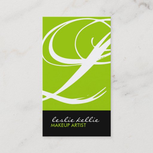 Customizable Stylish Monogram Business Card - CO