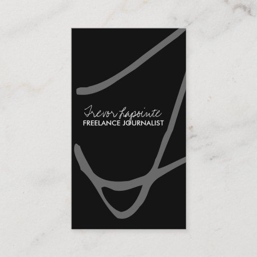 Customizable Stylish Monogram Business Cards