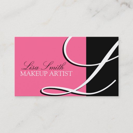 Customizable Stylish Monogram Business Cards