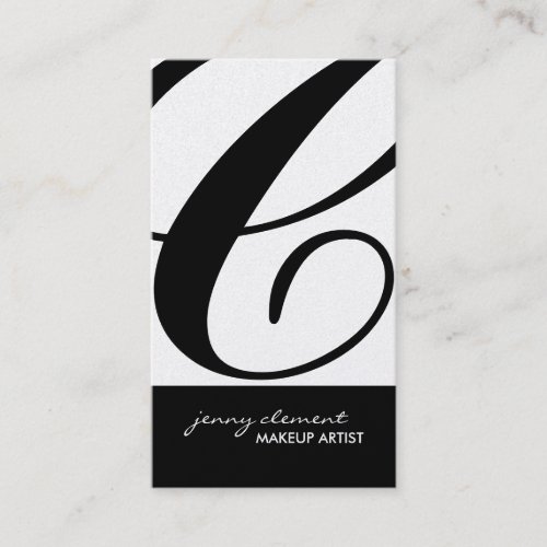 Stylish Monogram Business Cards