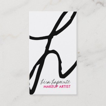 Stylish Monogram Business Cards by colourfuldesigns at Zazzle