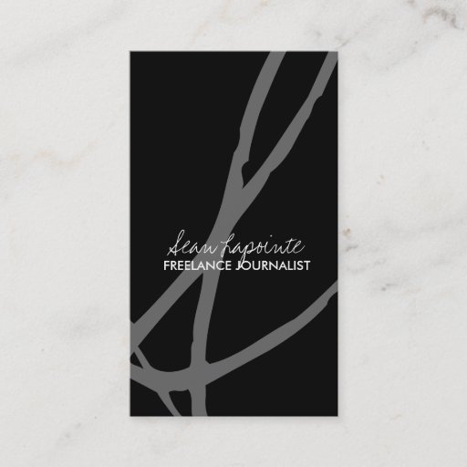 Customizable Stylish Monogram Business Cards