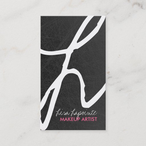 Customizable Stylish Monogram Business Cards