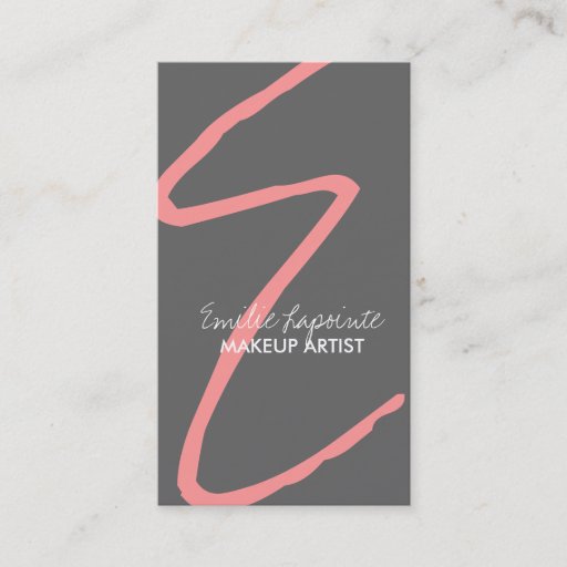 Customizable Stylish Monogram Business Cards