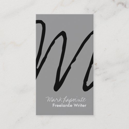 Stylish Monogram Business Cards