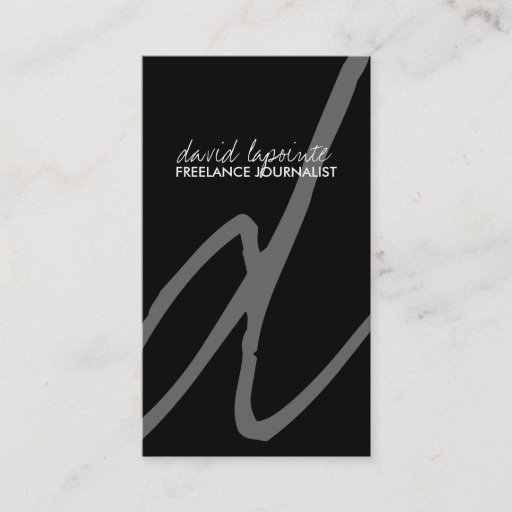 Customizable Stylish Monogram Business Cards