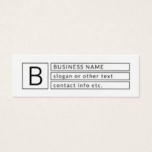 Stylish Monogram & Business Name (or other text)