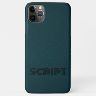 Stylish Monogram Dark Green Script  iPhone 11 Pro Max Case