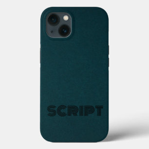 Stylish Monogram DarkGreen Script  iPhone 13 Case