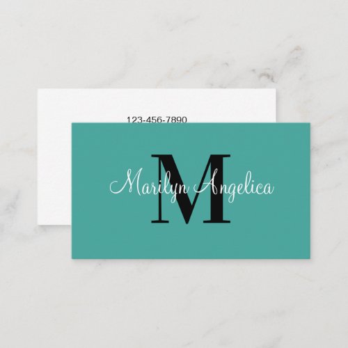Stylish Monogram Designed Business Cards