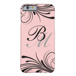 Stylish Monogram Initials Barely There iPhone 6 Case