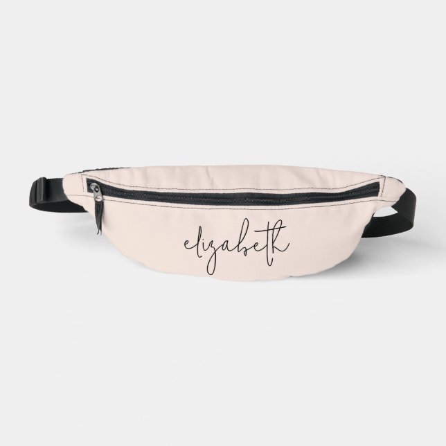 Stylish Monogram Modern Minimalist Fanny Pack (Front)
