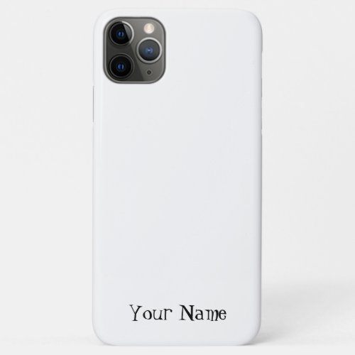 Stylish Monogram  Modern Minimalist White Script  iPhone 11 Pro Max Case