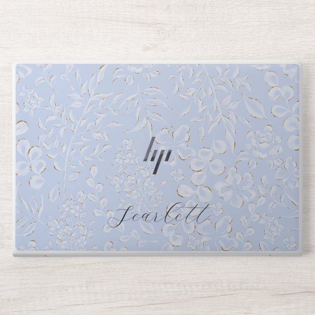 Stylish Monogram | Modern Script HP Laptop Skin (Front)