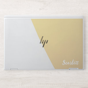 Stylish Monogram Modern Script HP Laptop Skin
