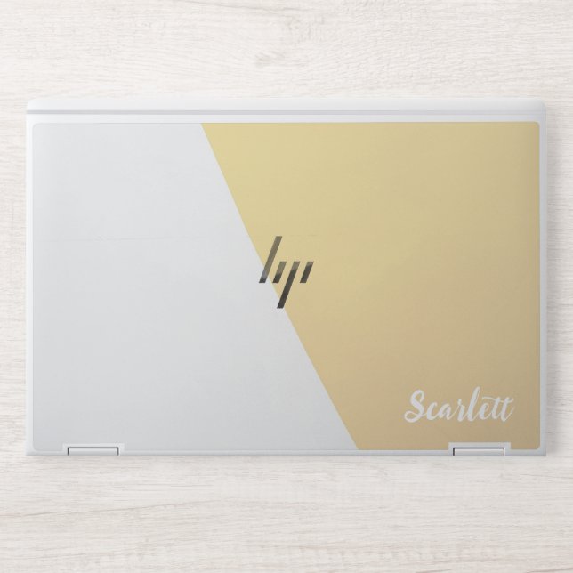 Stylish  Monogram | Modern Script HP Laptop Skin (Front)