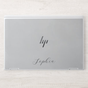 Stylish Monogram   Modern Script HP Laptop Skin