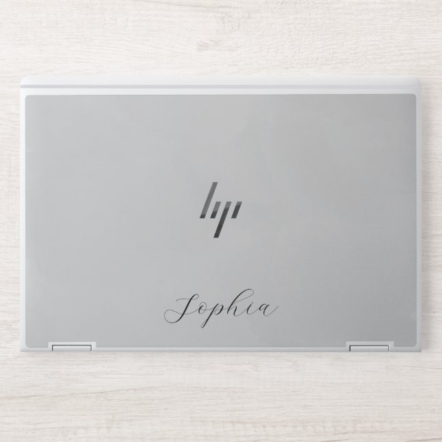 Stylish Monogram | Modern Script HP Laptop Skin (Front)