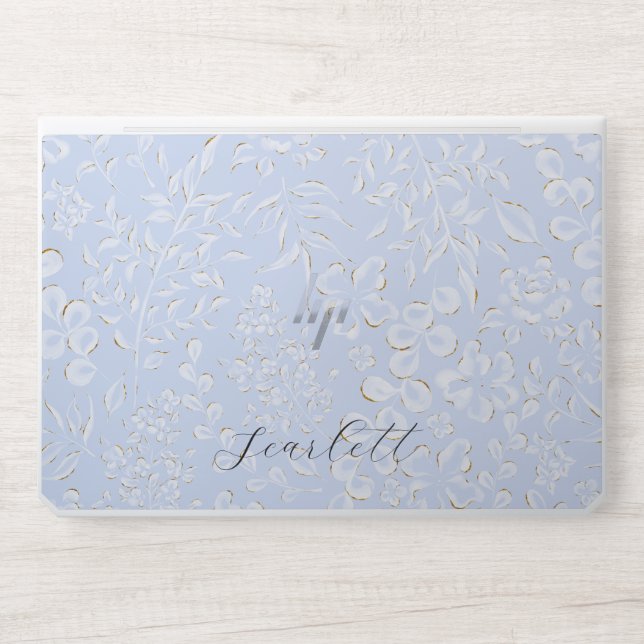Stylish Monogram | Modern Script HP Laptop Skin (Front)