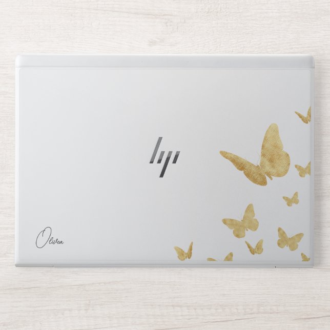 Stylish Monogram | Modern Script HP Laptop Skin (Front)