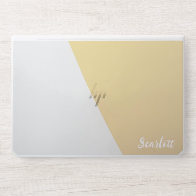 Stylish  Monogram | Modern Script HP Laptop Skin (Front)