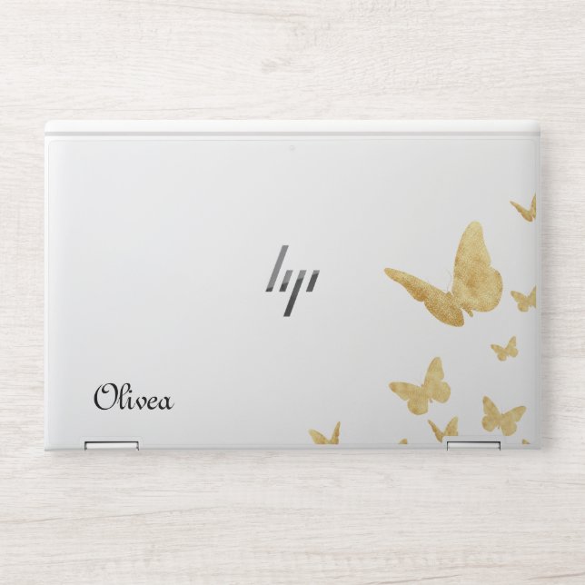 Stylish Monogram | Modern Script HP Laptop Skin (Front)