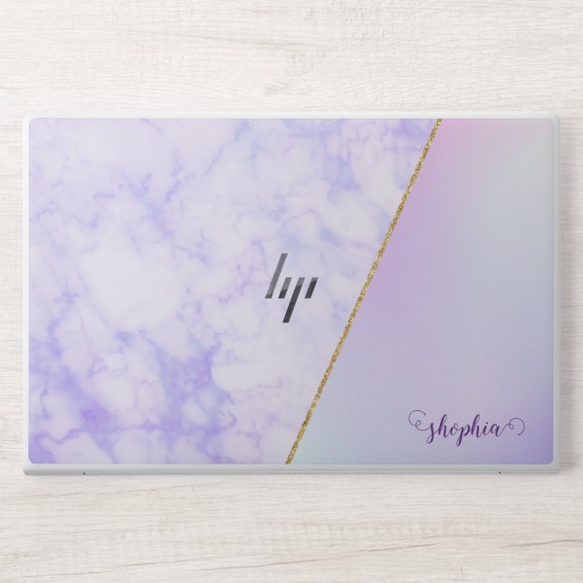 Stylish  Monogram | Modern Script HP Laptop Skin (Front)