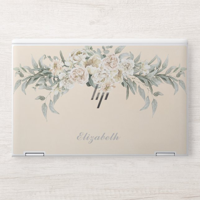 Stylish Monogram | Modern Script HP Laptop Skin (Front)