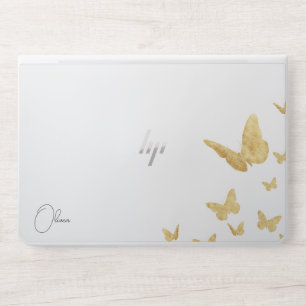 Stylish Monogram Modern Script HP Laptop Skin