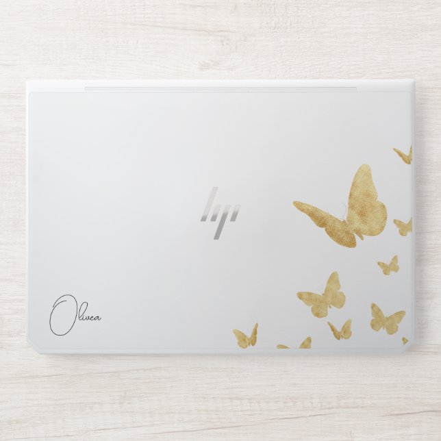 Stylish Monogram | Modern Script HP Laptop Skin (Front)