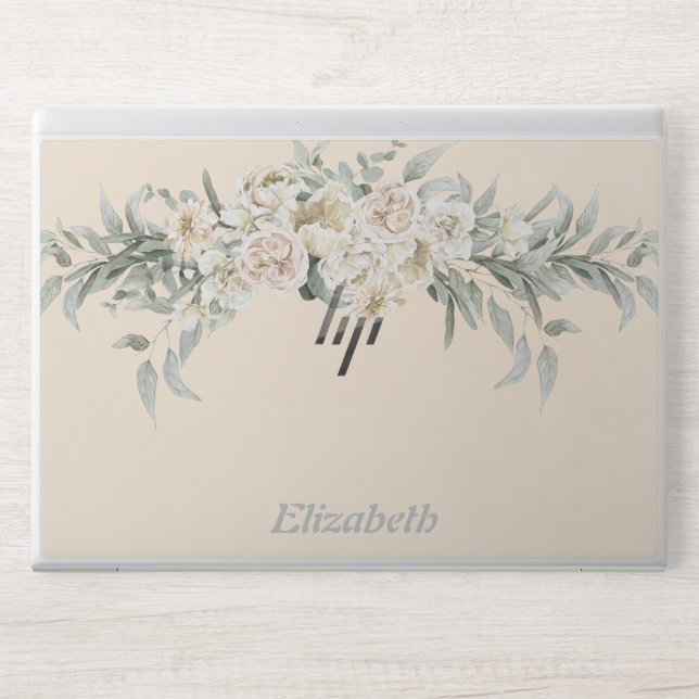Stylish Monogram | Modern Script HP Laptop Skin (Front)