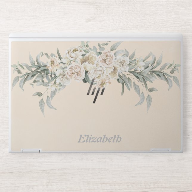 Stylish Monogram | Modern Script HP Laptop Skin (Front)