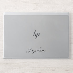 Stylish Monogram   Modern Script HP Laptop Skin