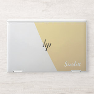 Stylish Monogram Modern Script HP Laptop Skin
