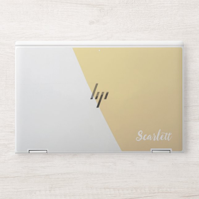 Stylish  Monogram | Modern Script HP Laptop Skin (Front)