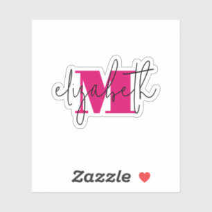 Stylish Monogram Sticker