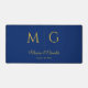 Alternative black couple monogram desk mat design