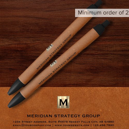 Stylish Monogram Writing Pen for Business