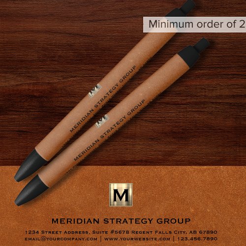 Stylish Monogram Writing Pen for Business - Product | North Red Vine