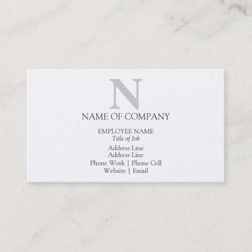 Monograms For Business Cards Profile Cards