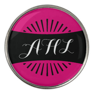 Stylish Monogrammed Womens Golf Accessory Ball Marker